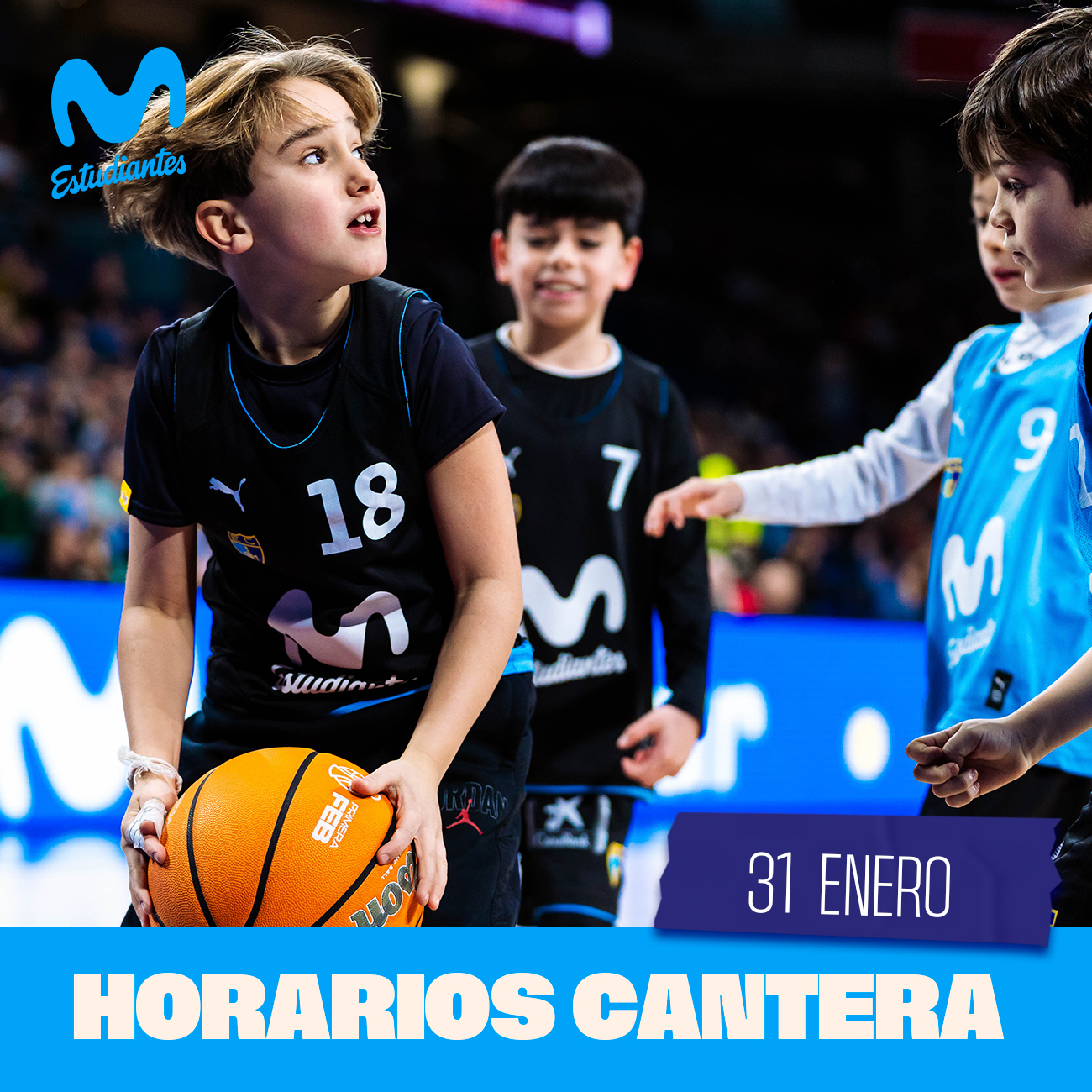 Horarios cantera 31 enero 2025