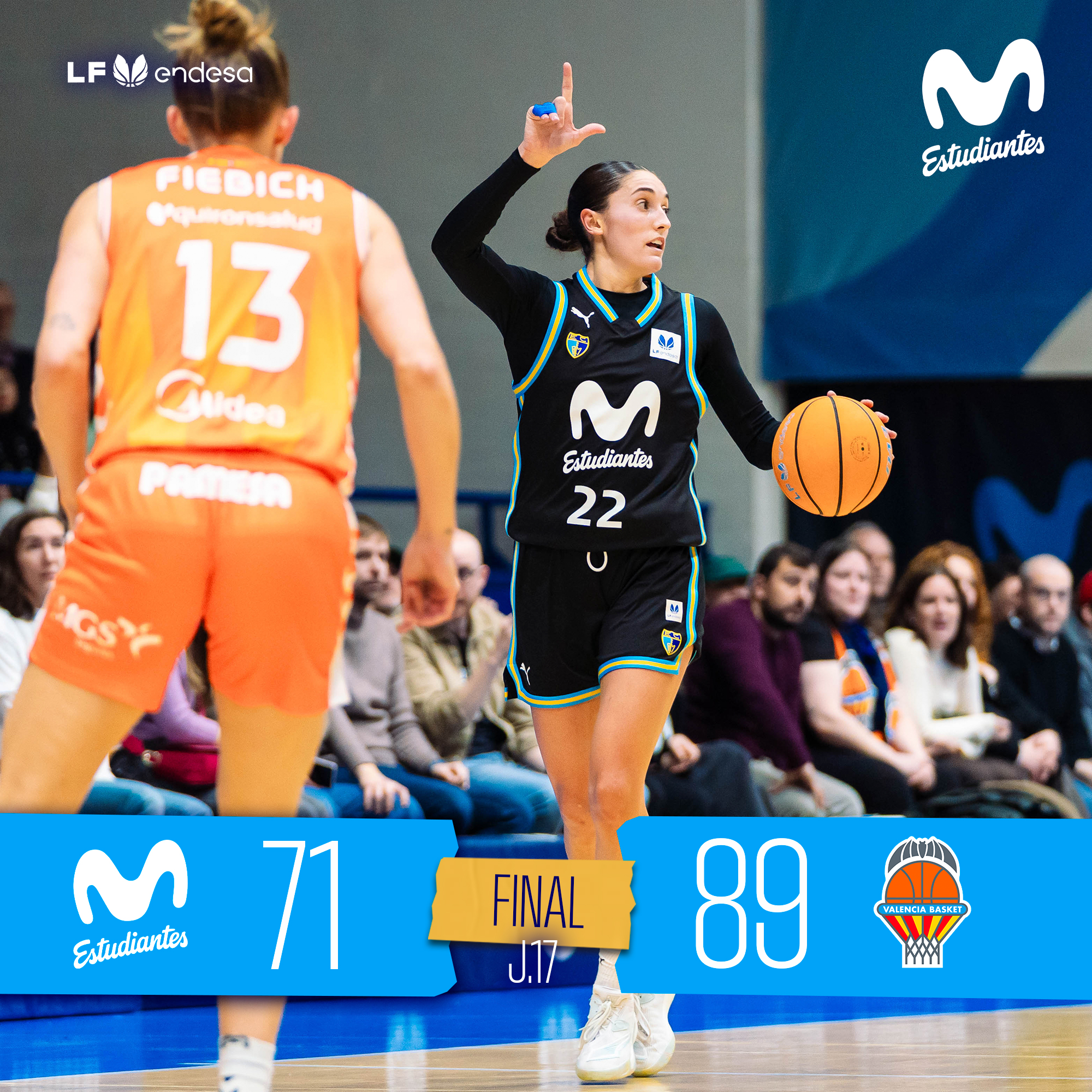 LF Endesa J17: las Women in Black no pudieron con un Valencia Basket muy sólido (71-89)