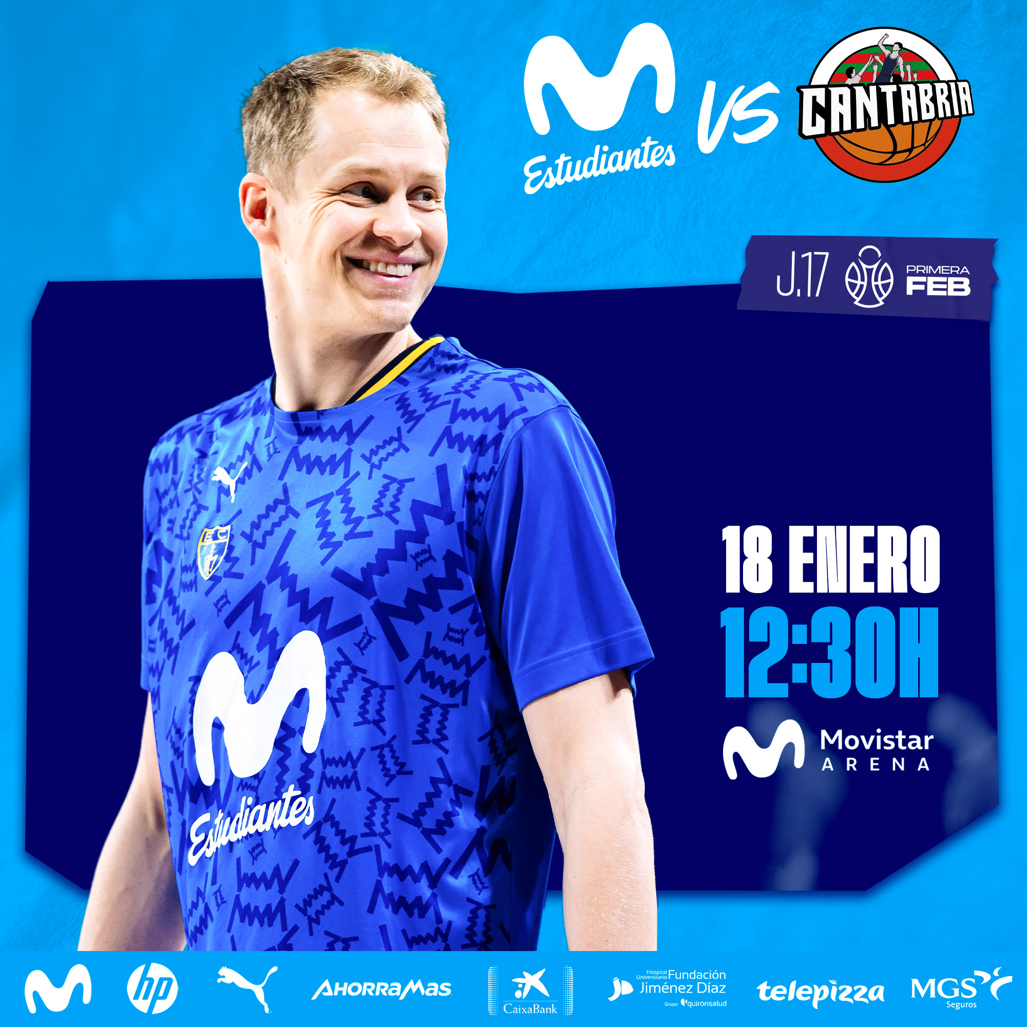 Primera FEB J17: encuentro ante los nuestros (18 enero, 12:30h)