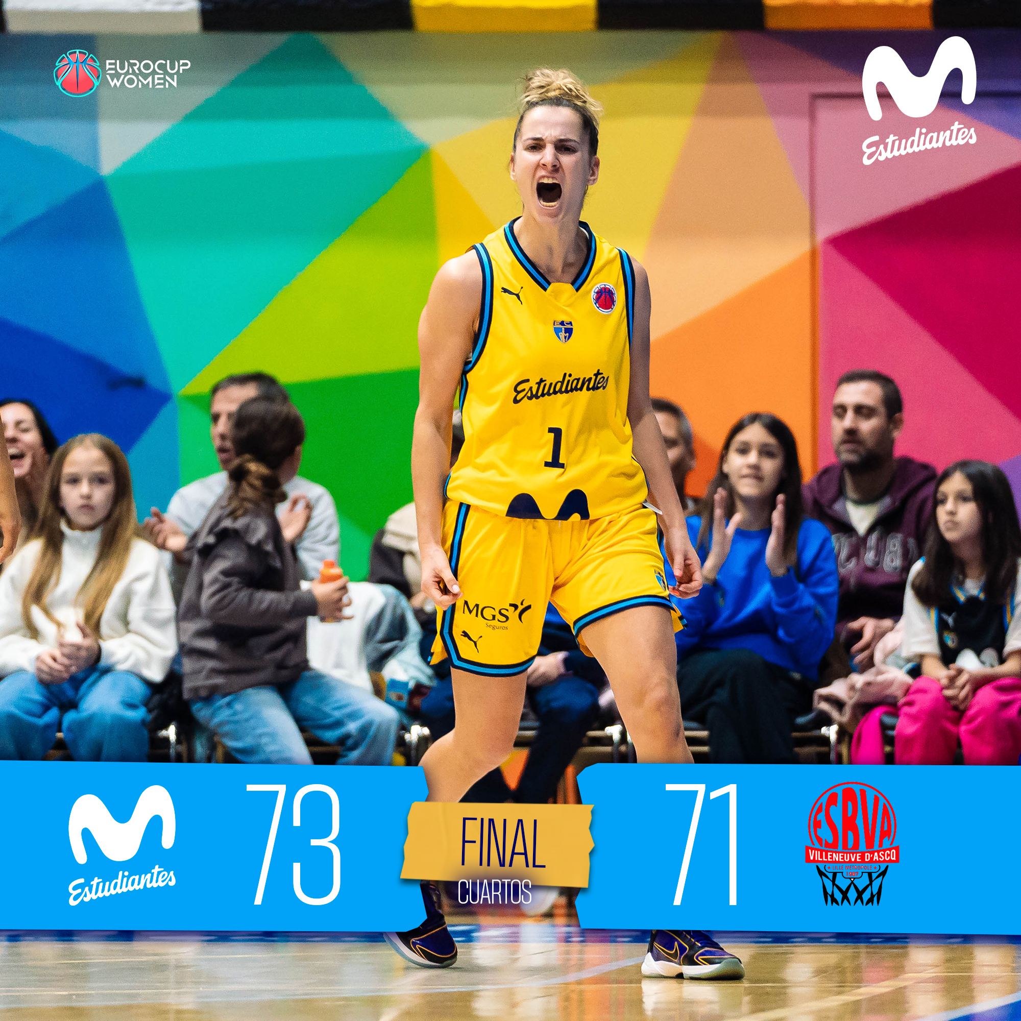 EuroCup Women ida cuartos: nos vamos a Francia con ventaja (73-71)