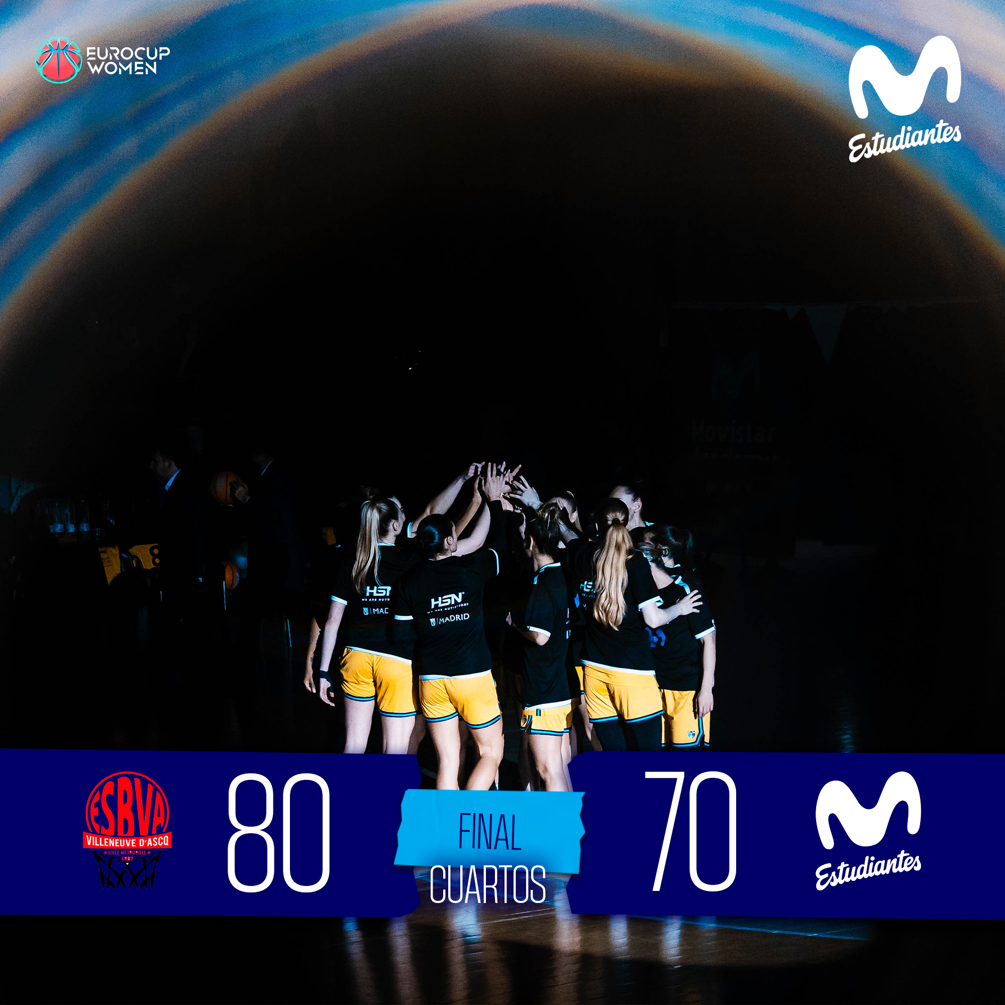 EuroCup Women vuelta cuartos final: luchamos hasta el final pero acaba nuestra andadura por Europa (80-70)