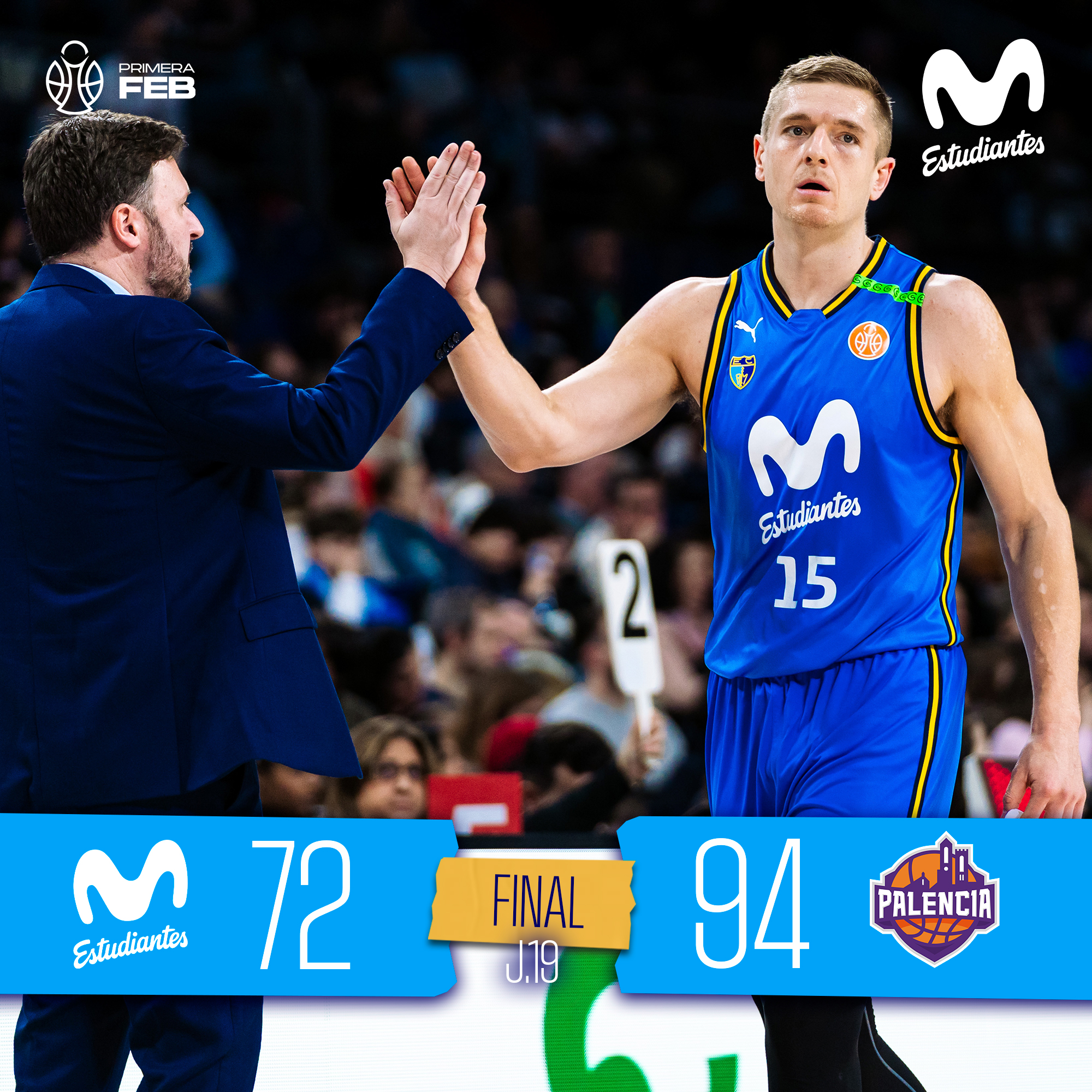 Primera FEB J19: no sumamos en casa ante Súper Agropal Palencia (72-94)