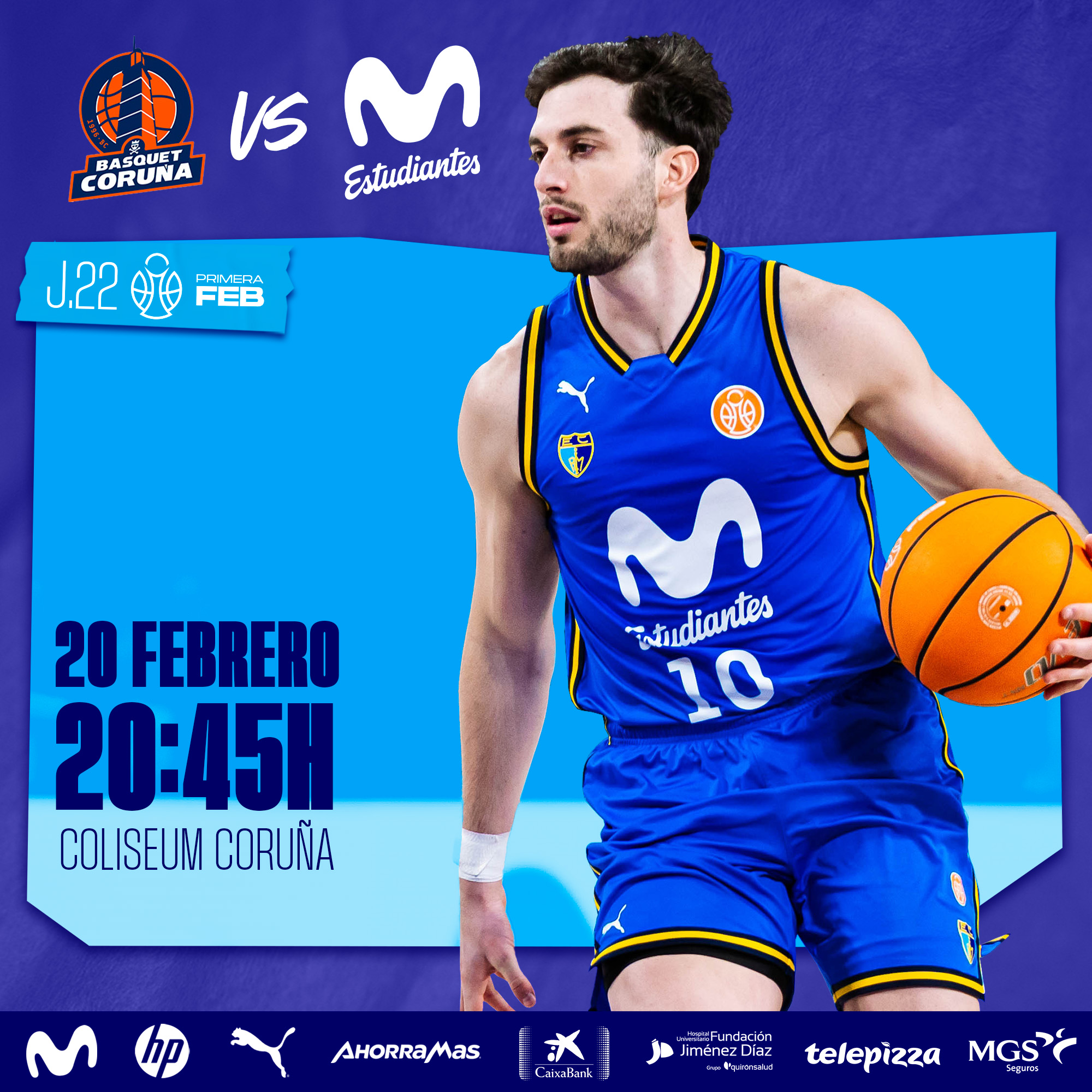 Primera FEB J22: visita al líder (20 febrero, 20:45h)