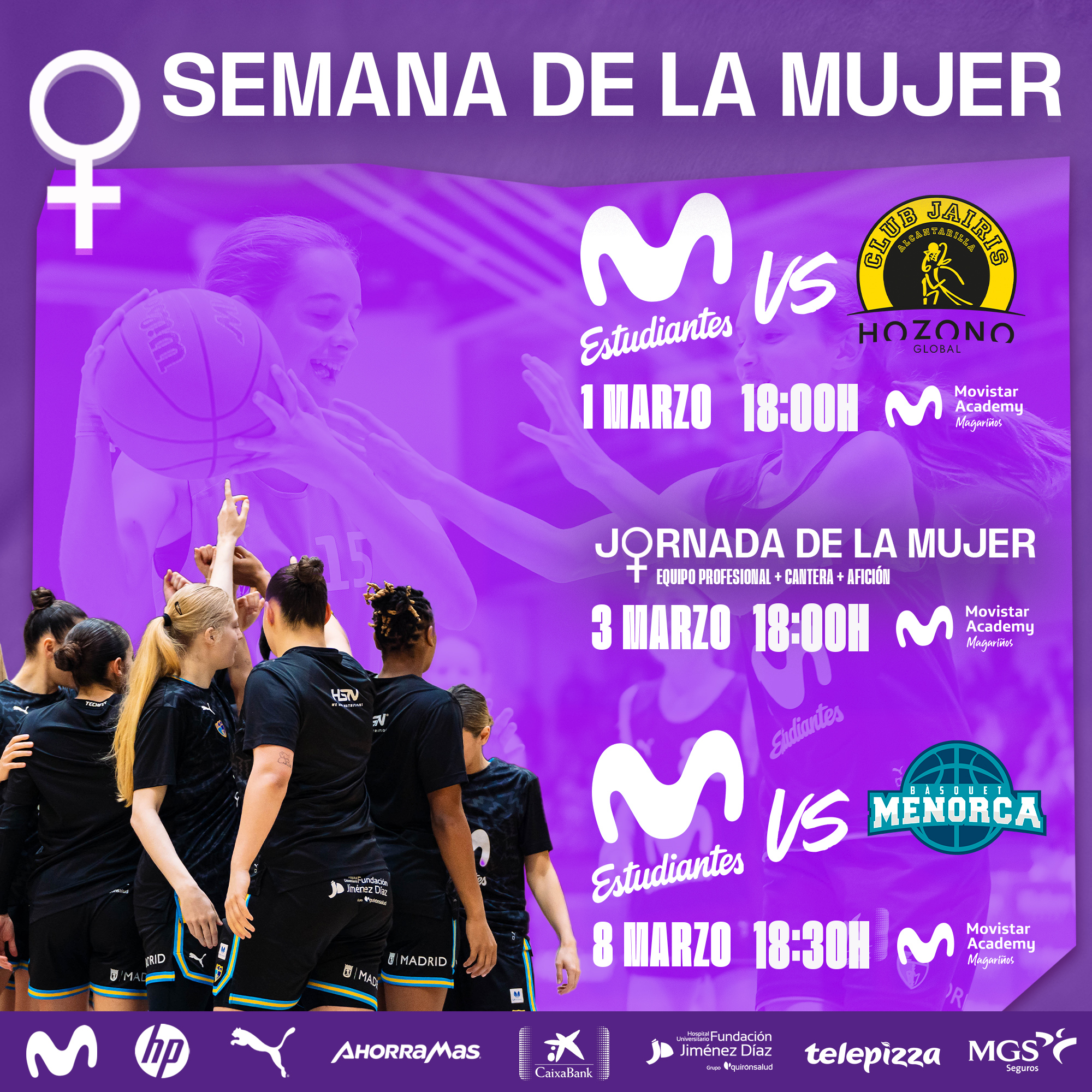 Semana de la mujer en Movistar Estudiantes