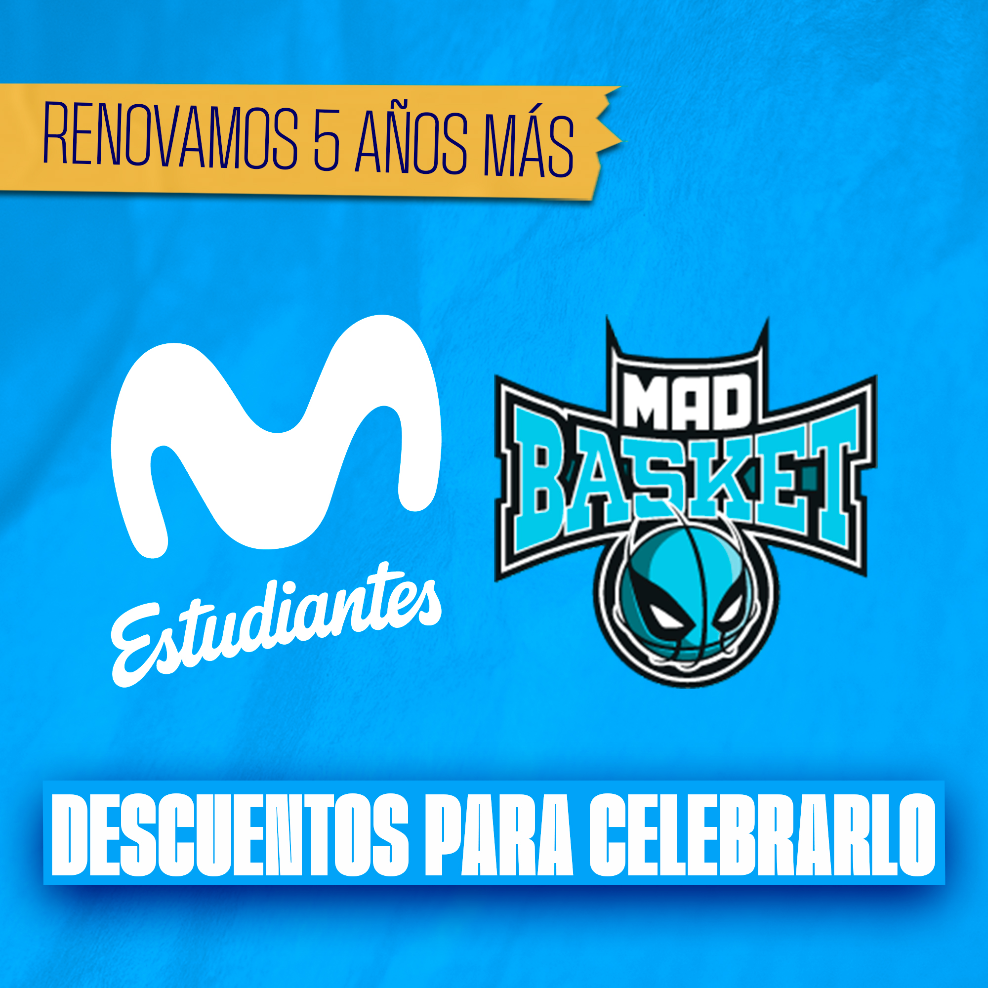 Movistar Estudiantes y Madbasket amplían su acuerdo por cinco temporadas