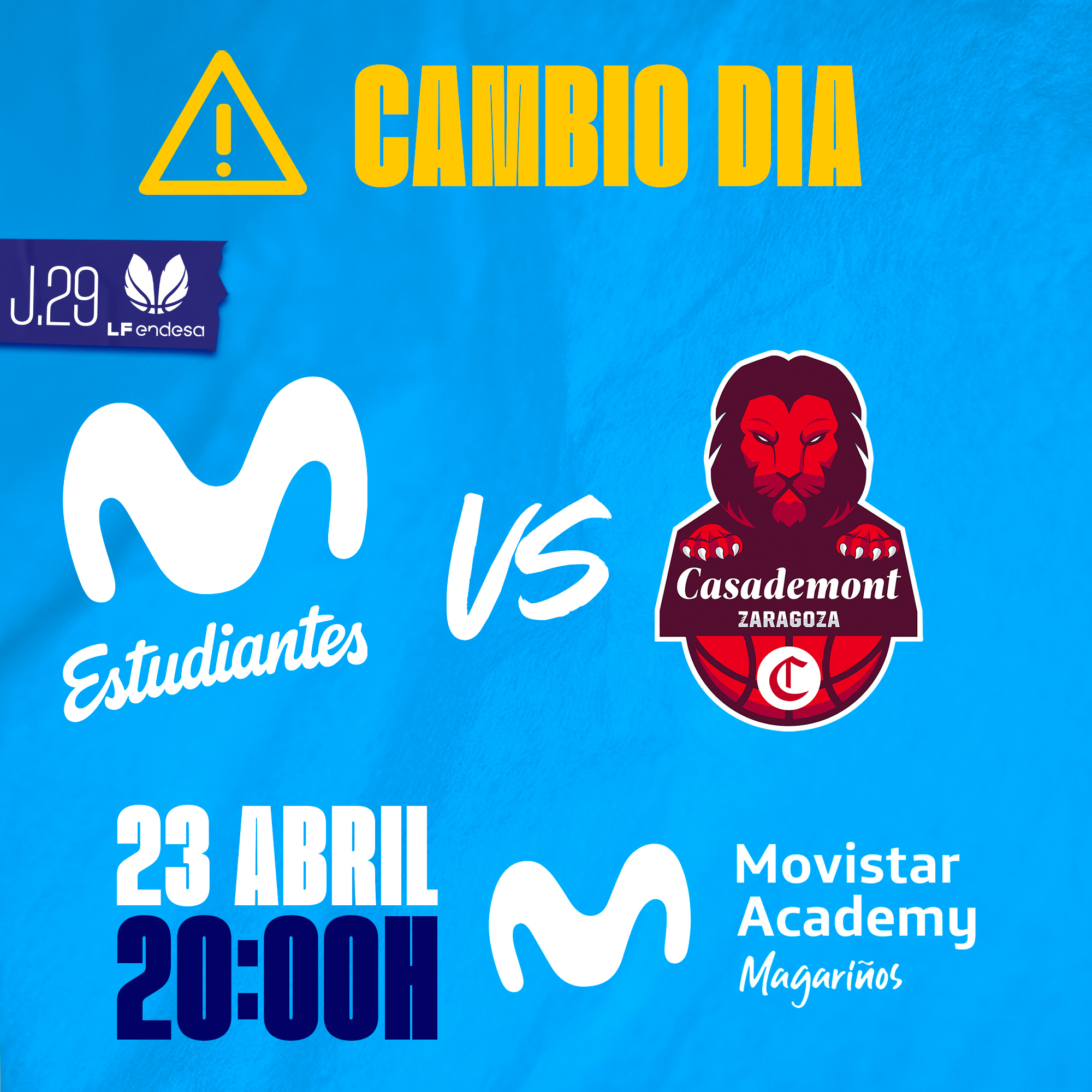 Cambio fecha partido J29 LF Endesa