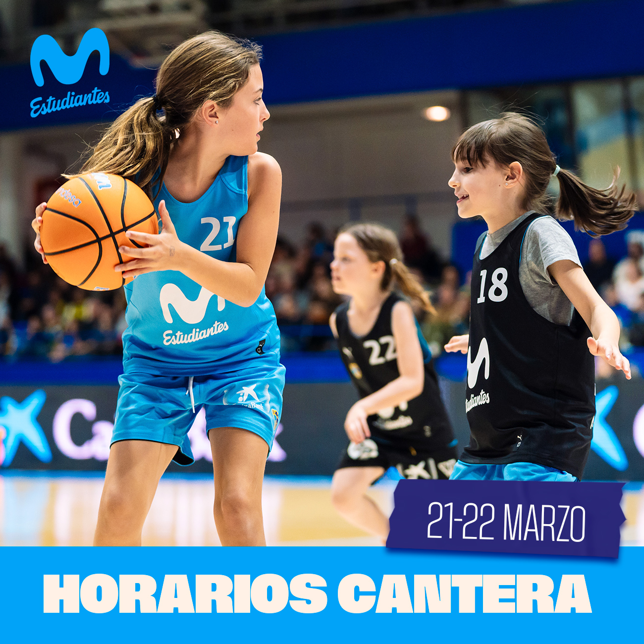 Horarios cantera 21-22 marzo 2026
