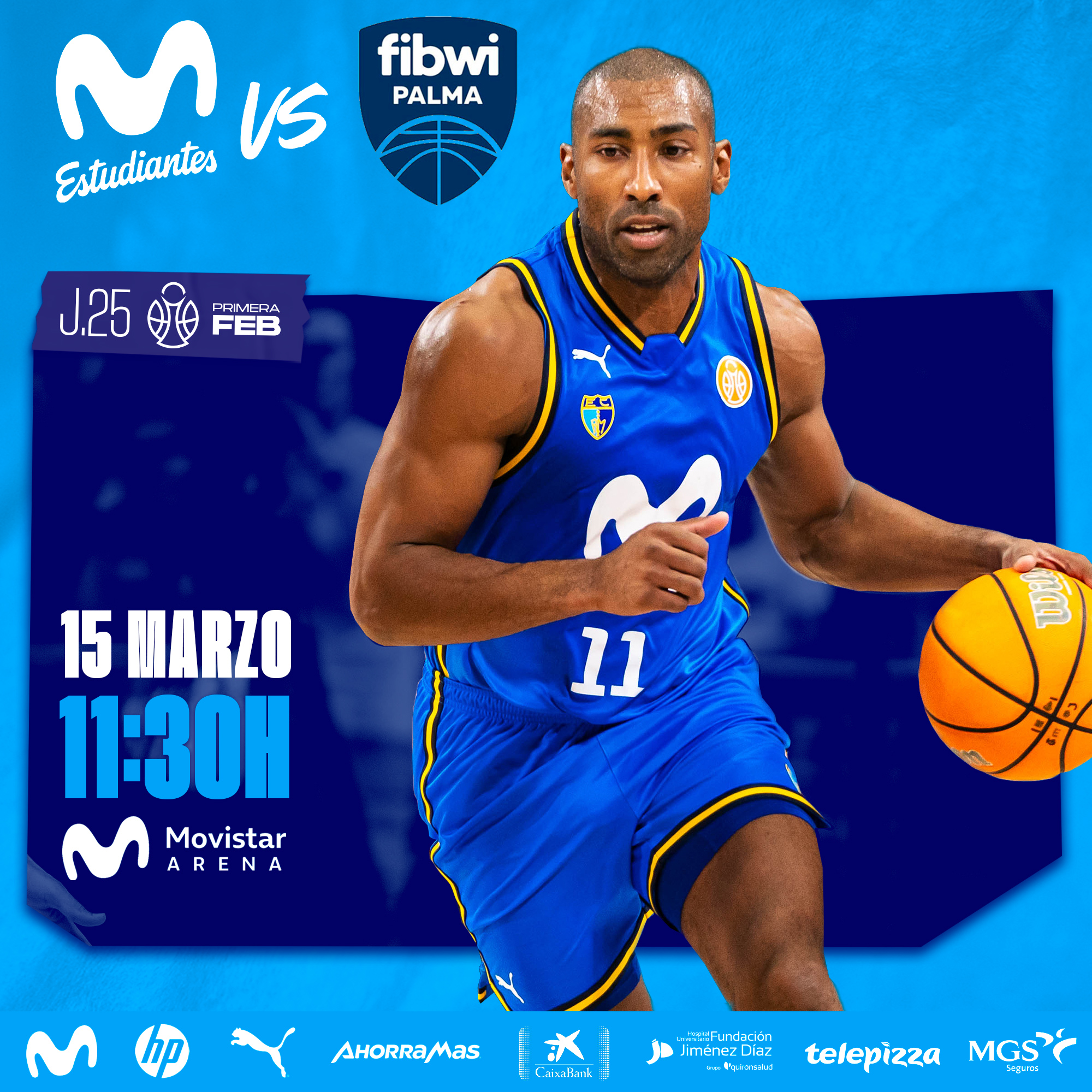 Primera FEB J25: Buscando la victoria en el Movistar Arena (15 marzo, 11:30h)
