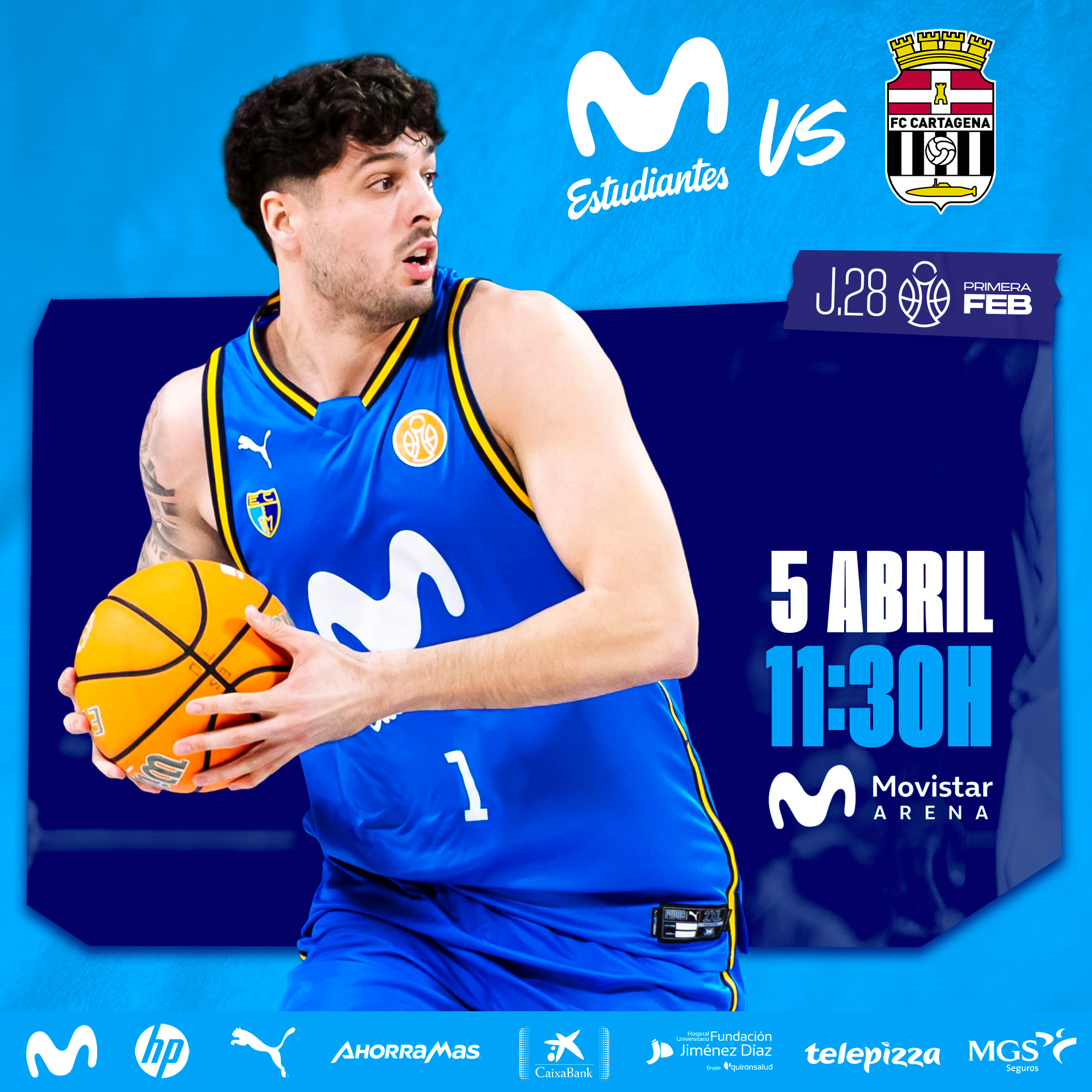 Primera FEB J28: vuelta a casa frente a nuestra afición (5 abril, 11:30h)