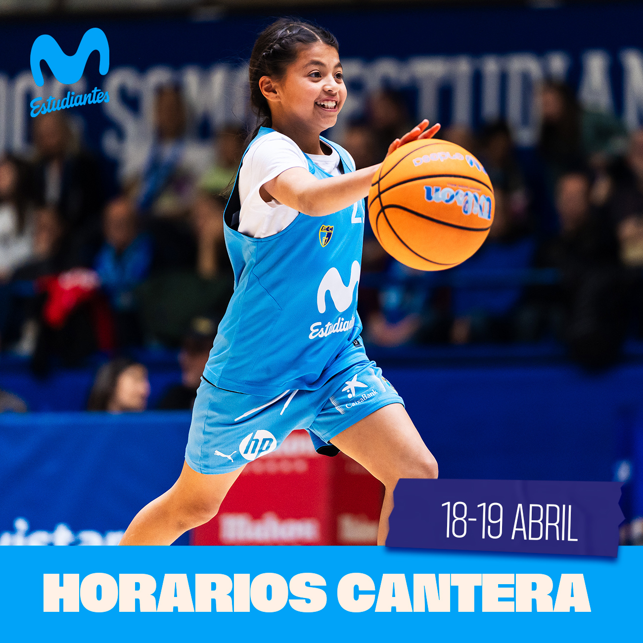 Horarios cantera 18-19 abril 2026
