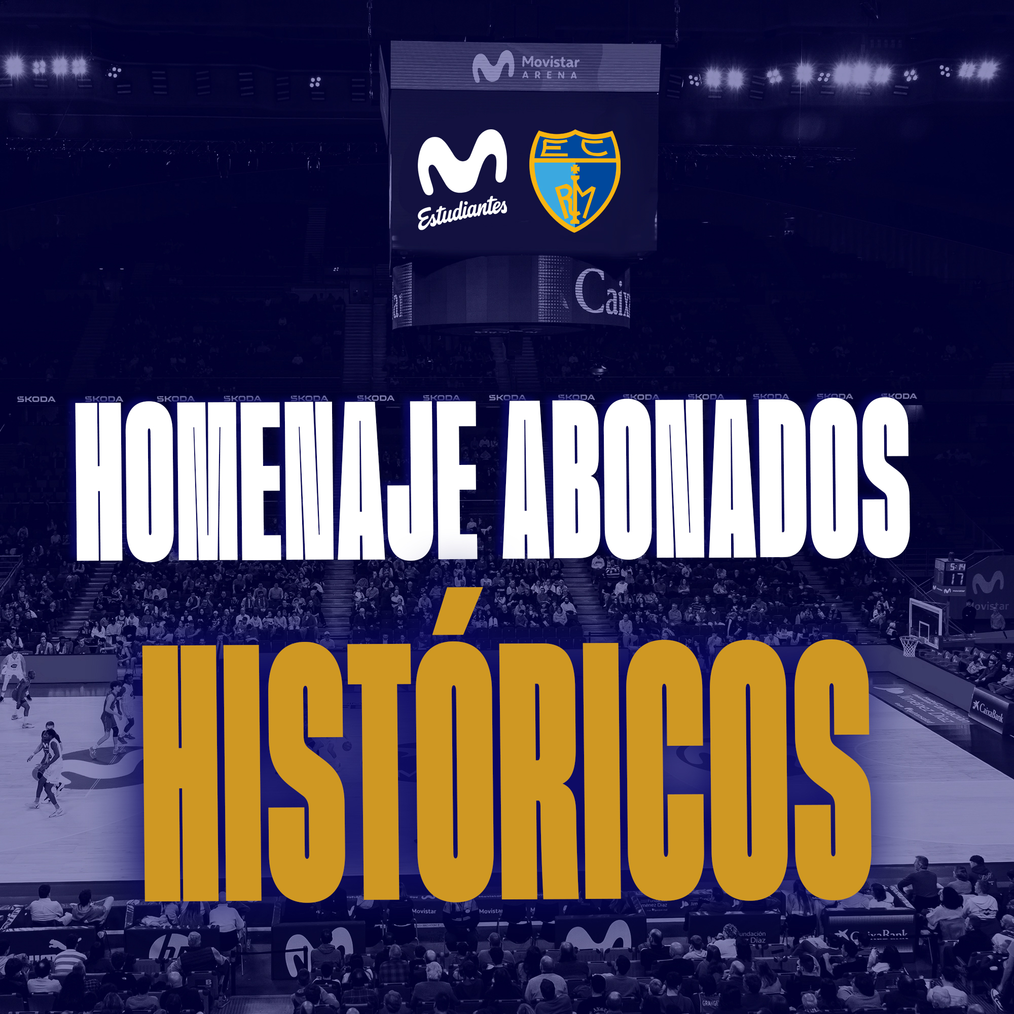 Movistar Estudiantes rendirá homenaje a sus abonados históricos en el partido frente a Alimerka Oviedo