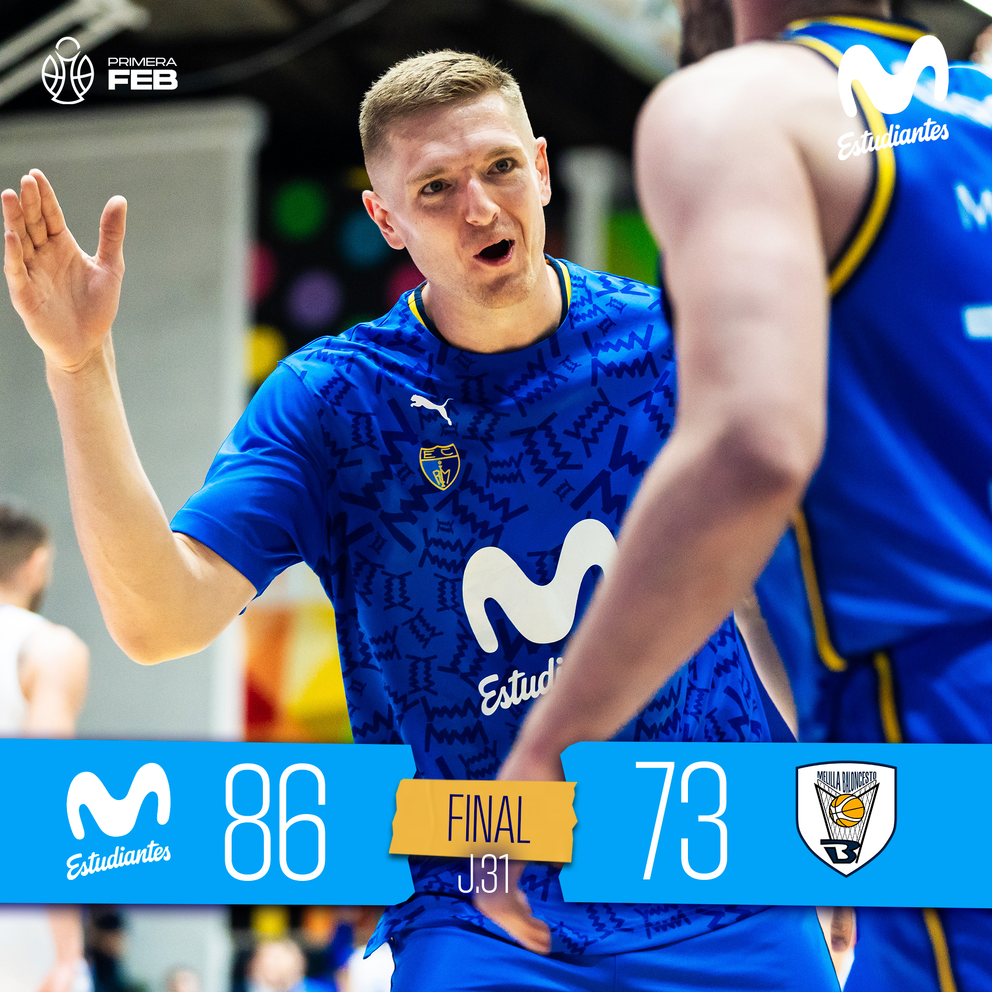 Primera FEB J31: Una más frente a nuestra afición (86-73)