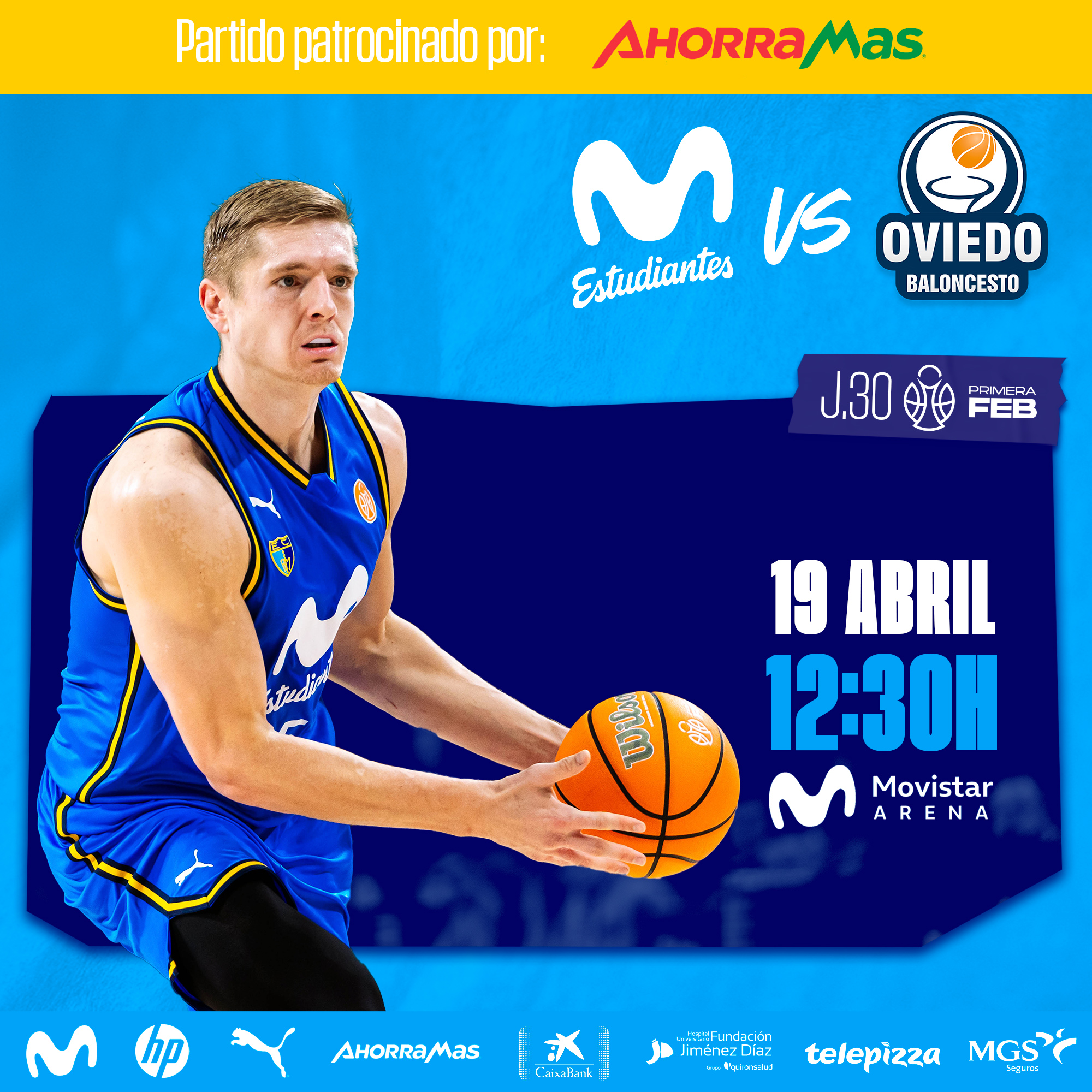 Primera FEB J30: a seguir sumando en el Movistar Arena (19 abril, 12:30h)