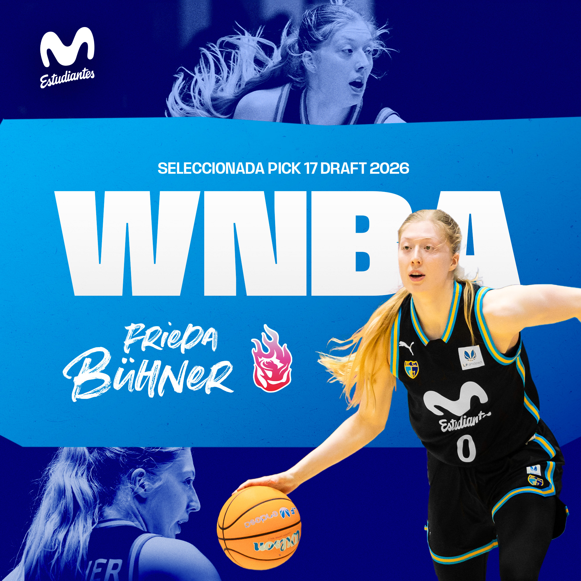 Frieda Bühner, 17 pick del Draft de la WNBA